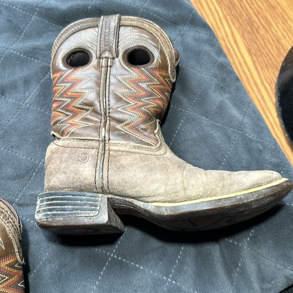 Durango Lil Rebel Pro Big Kids Western Boots Brown - Picture 8 of 10